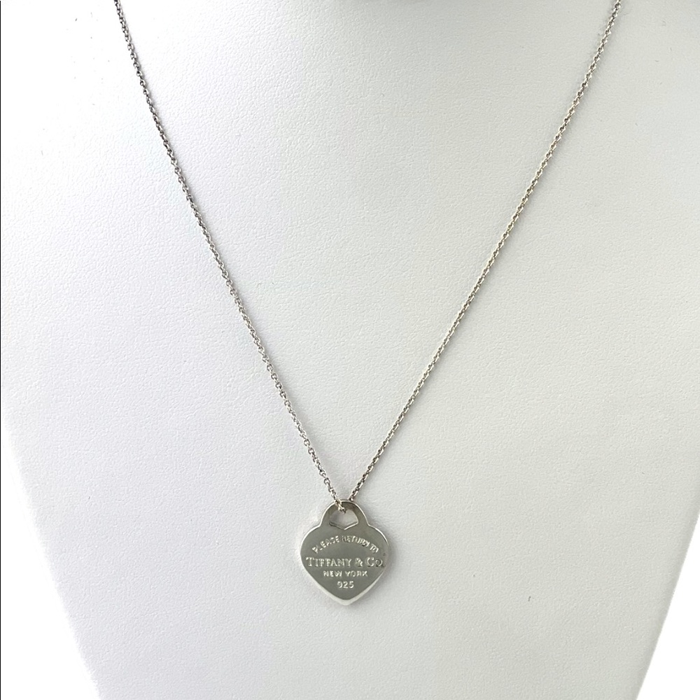 Tiffany and Co. Heart Tag Charm with Tiffany Chain